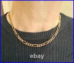 Gold 9ct Figaro link chain. 20.10gm