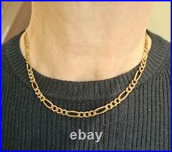 Gold 9ct Figaro link chain. 20.10gm