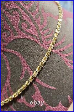 Gold 9ct Rope twist chain