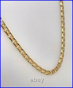 Gold Anchor Chain Italian Solid 9ct Yellow Gold Unisex Chain 55.5cm 15g Preloved