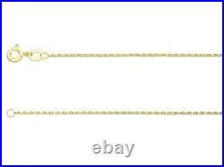 Gold Belcher Chain Diamond Cut 9ct Gold Belcher Link Solid Gold Chain All Length