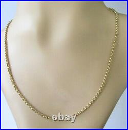 Gold Belcher Necklace 9ct Yellow Gold Belcher Chain (18 Inches)