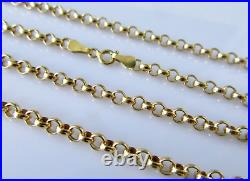 Gold Belcher Necklace 9ct Yellow Gold Belcher Chain (23 Inches)