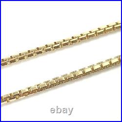 Gold Chain Box Style 9ct Yellow 12.2g 2mm Wide 22 Inches Solid Hallmarked