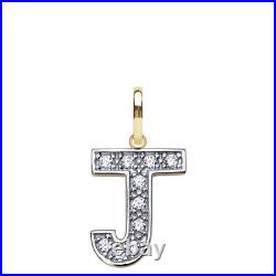 Gold Initial Pendant & Chain 9ct Gold Initial Necklace Letter & Chain Small