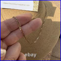 Gold chain 9ct 20 Inches 5.2g Flat Curb