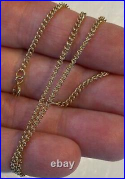 Good 16 Inch Long Strong 9ct Gold Chain Necklace