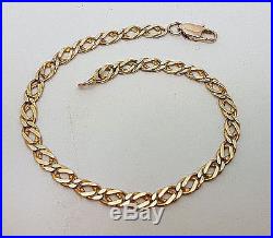 Gorgeous 9ct Gold Fancy Link Ladies Bracelet. Goldmine Jewellers