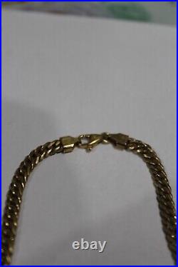 Gorgeous 9ct Yellow Gold Flat Curb Link Chain Necklace 18.8.86 grms