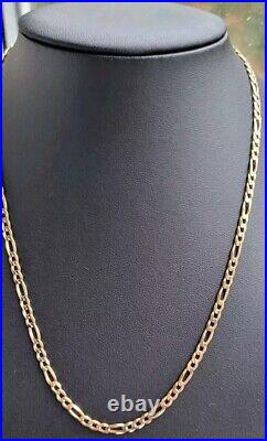 HALLMARKED SOLID GOLD 18 INCH CURB CHAIN, 9ct GOLD NECKLACE