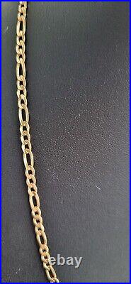 HALLMARKED SOLID GOLD 18 INCH CURB CHAIN, 9ct GOLD NECKLACE