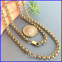 HEAVY 9ct GOLD BELCHER CHAIN SOLID 48g (1.54toz) 24 GORGEOUS