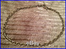 HEAVY 9ct GOLD BELCHER LINK NECKLACE CHAIN 16inch 1oz Solid Gold