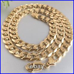 HEAVY 9ct SOLID GOLD CURB CHAIN 20 1/2 MEN'S 49.2g (1.58 toz) GORGEOUS