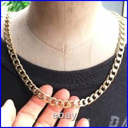 HEAVY 9ct SOLID GOLD CURB CHAIN 20 1/2 MEN'S 49.2g (1.58 toz) GORGEOUS