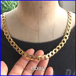 HEAVY 9ct SOLID GOLD CURB CHAIN 20 1/8 MEN'S 37.4g (1.2 toz) GORGEOUS