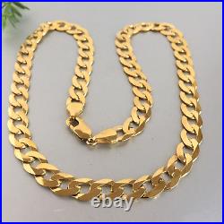 HEAVY 9ct SOLID GOLD CURB CHAIN 20 1/8 MEN'S 37.4g (1.2 toz) GORGEOUS