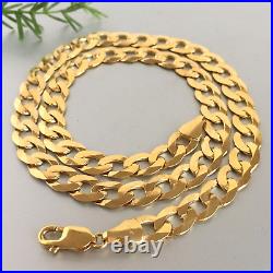 HEAVY 9ct SOLID GOLD CURB CHAIN 20 1/8 MEN'S 37.4g (1.2 toz) GORGEOUS