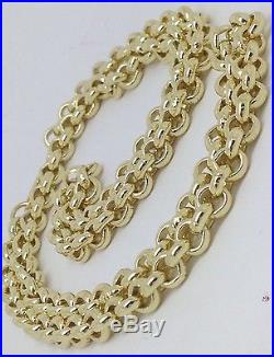 HEAVY Solid 9ct Gold Belcher Chain- 24inch 68.8g Uk Hallmark RRP £3095