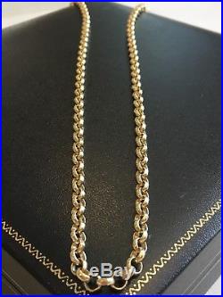 HEAVY Solid 9ct Gold Belcher Chain- 28inch 33.5g Uk Hallmark RRP £1505