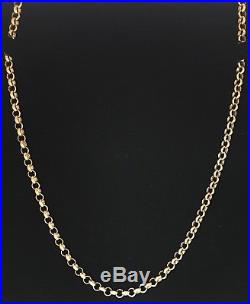 HEAVY Solid 9ct Gold Belcher Chain- 28inch 33.5g Uk Hallmark RRP £1505