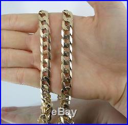 HEAVY Solid 9ct Gold CURB Chain 20 58gr Hm Christmas Gift RRP £3000 nearly 2oz