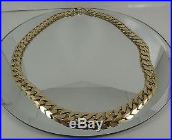 HEAVY Solid 9ct Gold CURB Chain 20 58gr Hm Christmas Gift RRP £3000 nearly 2oz