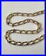 Hallmark 9Ct Gold UNISEX Flat Curb Link Chain Necklace 8.24G, 3.8mm, 53Cm London