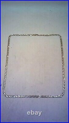 Hallmarked 9 ct Gold Figaro Style 20 Chain. (D)