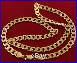 Hallmarked 9 ct Gold Heavy Italian Curb Chain 20 RRP £1365 BWZ9