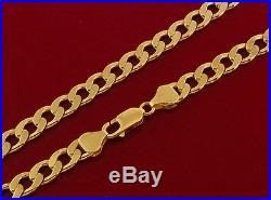 Hallmarked 9 ct Gold Heavy Italian Curb Chain 20 RRP £1365 BWZ9