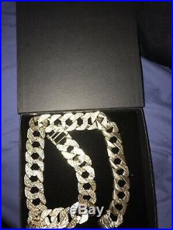 Hallmarked 9 ct solid gold mens chain 400 G Heavy Curb Chain