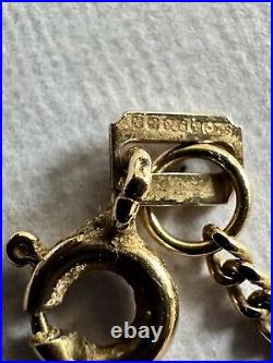 Hallmarked 9Ct Yellow Gold Curb Link Chain Necklace B'ham 1987, 48.8Cm, 3.08Gr