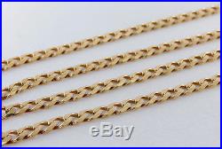 Hallmarked 9ct Gold Italian Bevelled Edge Curb Chain 24.532.2G RRP £1230 AF17