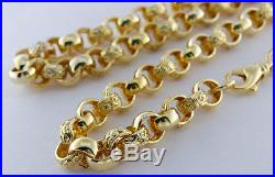Hallmarked 9ct Gold Solid Extra-Heavy Belcher Chain 29.5 110.4G RRP £4200 (DB6)