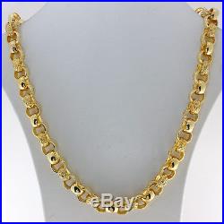 Hallmarked 9ct Gold Solid Extra-Heavy Belcher Chain 29.5 110.4G RRP £4200 (DB6)