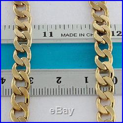 Hallmarked 9ct Gold Solid Italian Curb Chain 23 45.2 G RRP £1590 (UJ3)