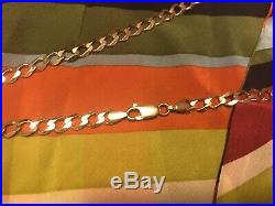 Hallmarked Solid 9 Ct Gold Mens or Womens Curb Chain