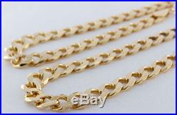Hallmarked Solid 9ct Gold Heavy Curb Link Chain 23.5 53.8 G RRP £2050 (DJ4)