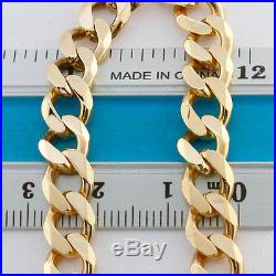 Hallmarked Solid 9ct Gold Heavy Curb Link Chain 23.5 53.8 G RRP £2050 (DJ4)