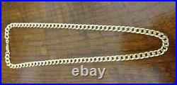Heavy 21g 9ct gold 20 inch curb curbed chain