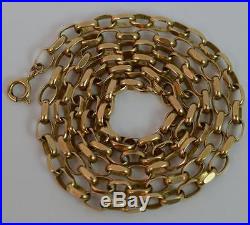 Heavy 24 Inch Long 9ct Gold Chain Necklace p1054