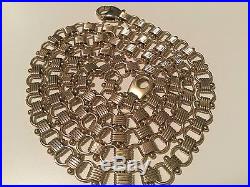 Heavy 9ct Gold 24 inch 40.3 grams Fancy link chain. Not scrap Curb, eye catcher