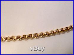 Heavy 9ct Gold Belcher Chain / Necklace Full Hallmarks 22 inches. A6834