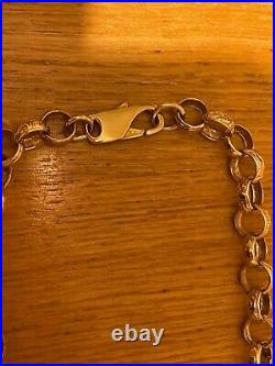 Heavy 9ct Gold Belcher Chain Not Scrap See Pics 22 Inches cheapest on ebay