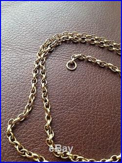 Heavy 9ct Gold Belcher Necklace Chain 31 Long & 18.8g
