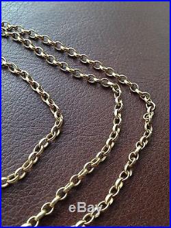 Heavy 9ct Gold Belcher Necklace Chain 31 Long & 18.8g