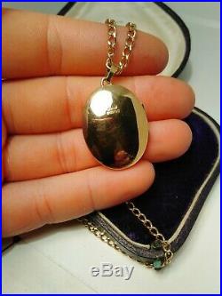 Heavy 9ct Gold Chain And Locket Necklace