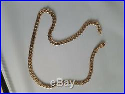 Heavy 9ct Gold Curb Chain Hallmarked 46.6 Grams 59cm RRP £2,000