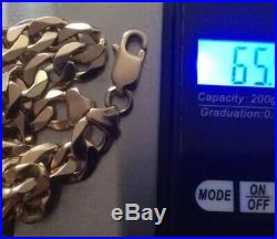 Heavy 9ct Gold Curb Cuban Chain 24 Inch